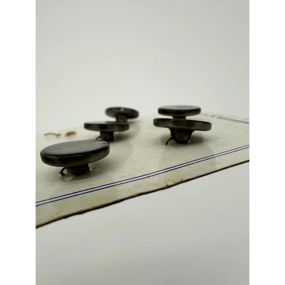 Costumakers Buttons Unisex‎ Vintage Perlmate Faux Pearl Shank Grey 9/16 inch